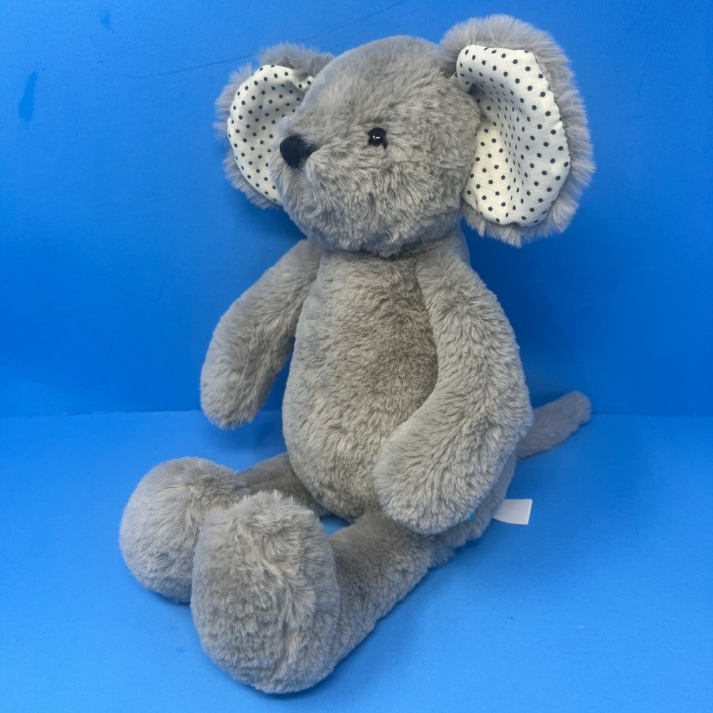 Manhattan Koala Bear Plush Gray Polka Dot Ears Soft Stuffed Animal Nursery Toy - Picture 4 of 16